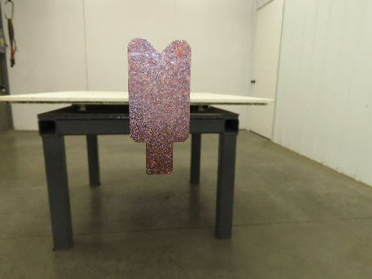 Press Brake Die 121-1/8" Long 90° V 1/2" Tang 1-1/8" W 1-13/16" H 7/16x7/32" V