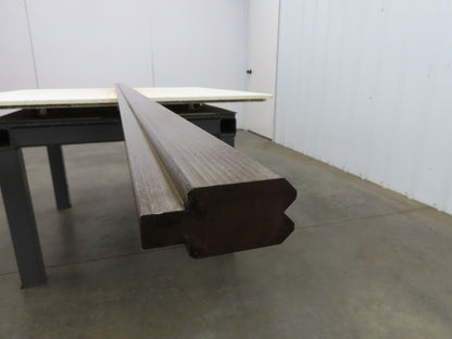 Press Brake Die 123-3/8" Long 90° V 1/2" Tang 1-1/16" W 1-11/16" H