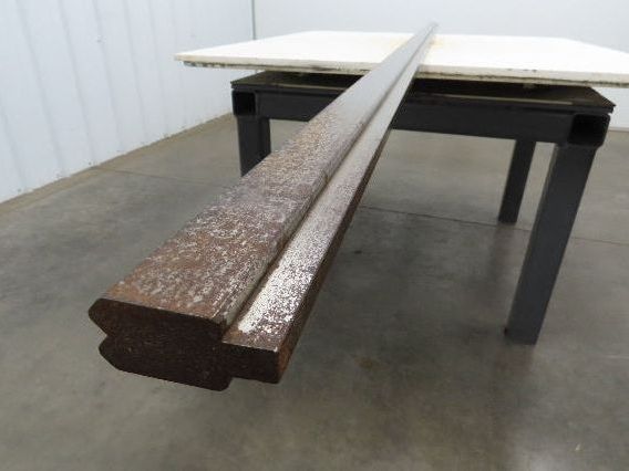 Press Brake Die 123-3/8" Long 90° V 1/2" Tang 1-1/16" W 1-11/16" H