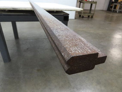 Press Brake Die 123-3/8" Long 90° V 1/2" Tang 1-1/16" W 1-11/16" H