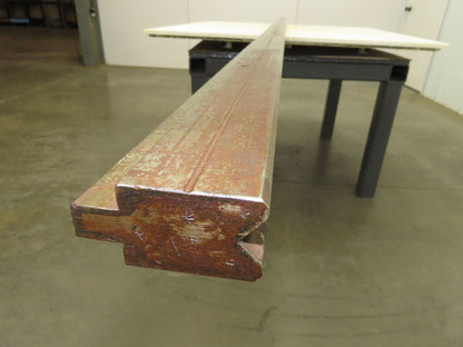 Press Brake Die 146-1/16" Long 90° V 1/2" Tang 1-7/32" W 1-3/4" H