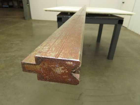 Press Brake Die 146-1/16" Long 90° V 1/2" Tang 1-7/32" W 1-3/4" H