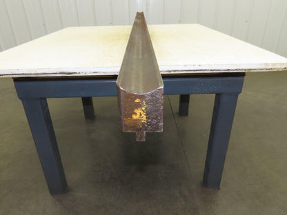 Press Brake Die 82" Long 1.5" Radius Bend 1/2" Tang 2-3/8" W 2-11/16" H