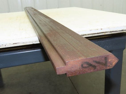 Press Brake Punch Die 75-15/16" Long 85° V 1/2" Tang 1-1/16" W 3-3/4" H