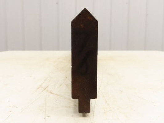 Press Brake Punch Die 75-15/16" Long 85° V 1/2" Tang 1-1/16" W 3-3/4" H