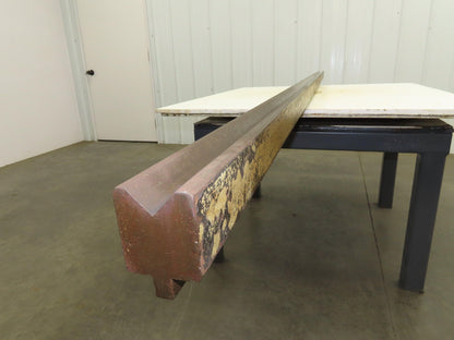 Press Brake Die 113" Long 90° V 1/2" Tang 2" W 2-1/4" H 1-3/16x5/8" V