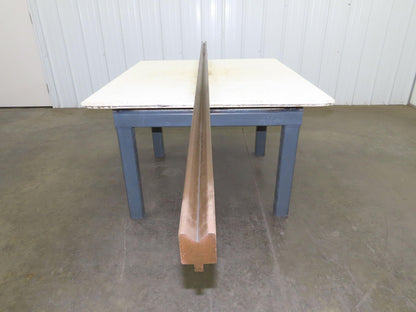 Press Brake Die 113" Long 90° V 1/2" Tang 2" W 2-1/4" H 1-3/16x5/8" V