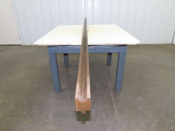 Press Brake Die 113" Long 90° V 1/2" Tang 2" W 2-1/4" H 1-3/16x5/8" V