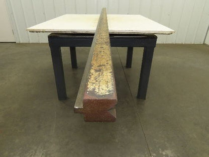 Press Brake Die 113" Long 90° V 1/2" Tang 2" W 2-1/4" H 1-3/16x5/8" V