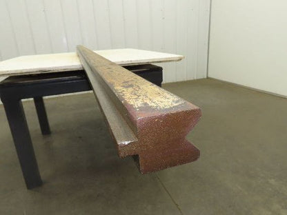 Press Brake Die 113" Long 90° V 1/2" Tang 2" W 2-1/4" H 1-3/16x5/8" V