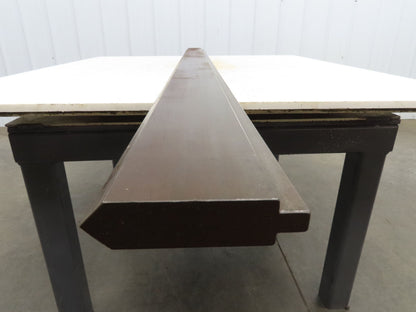 Press Brake Punch Die 76-3/16" Long 85° V 1/2" Tang 1-1/16" W 3-13/16" H