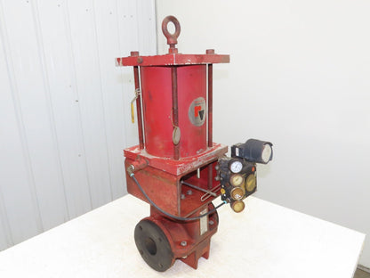 Red Valve Series 5200 Pneumatic Pinch Valve 2.5" Flanged EPDM w/Positioner