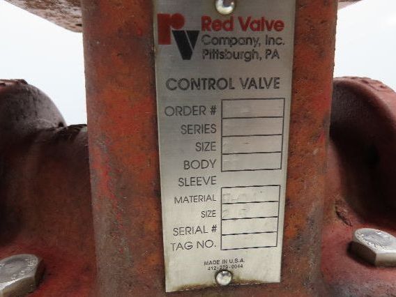 Red Valve Series 5200 Pneumatic Pinch Valve 2.5" Flanged EPDM w/Positioner