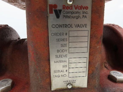 Red Valve Series 5200 Pneumatic Pinch Valve 2.5" Flanged EPDM w/Positioner