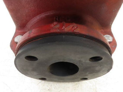 Red Valve Series 5200 Pneumatic Pinch Valve 2.5" Flanged EPDM w/Positioner