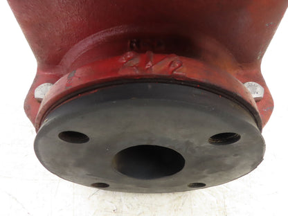 Red Valve Series 5200 Pneumatic Pinch Valve 2.5" Flanged EPDM w/Positioner