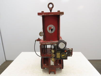 Red Valve Series 5200 Pneumatic Pinch Valve 2.5" Flanged EPDM w/Positioner