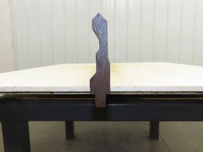 Press Brake Punch Die 95-3/4" Long 85° V 1/2" Tang 11/16" W 3-13/16" H