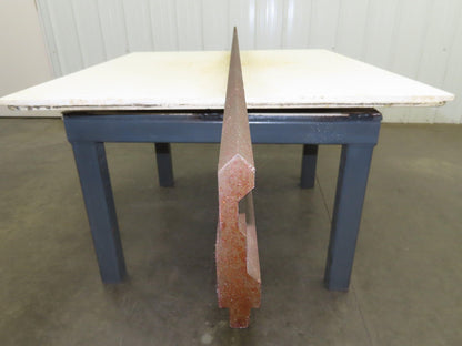Press Brake Punch Die 95-3/4" Long 85° V 1/2" Tang 11/16" W 3-13/16" H
