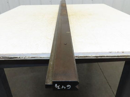 Press Brake Die 64-15/16" Long 90° V 1/2" Tang 1-1/8" W 2-9/32" W