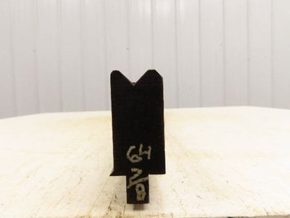 Press Brake Die 64-15/16" Long 90° V 1/2" Tang 1-1/8" W 2-9/32" W