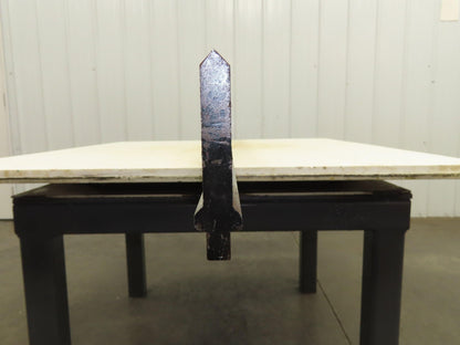 Press Brake Punch Die 95-1/2" Long 90° V 1/2" Tang 19/32" W 3-5/8" H