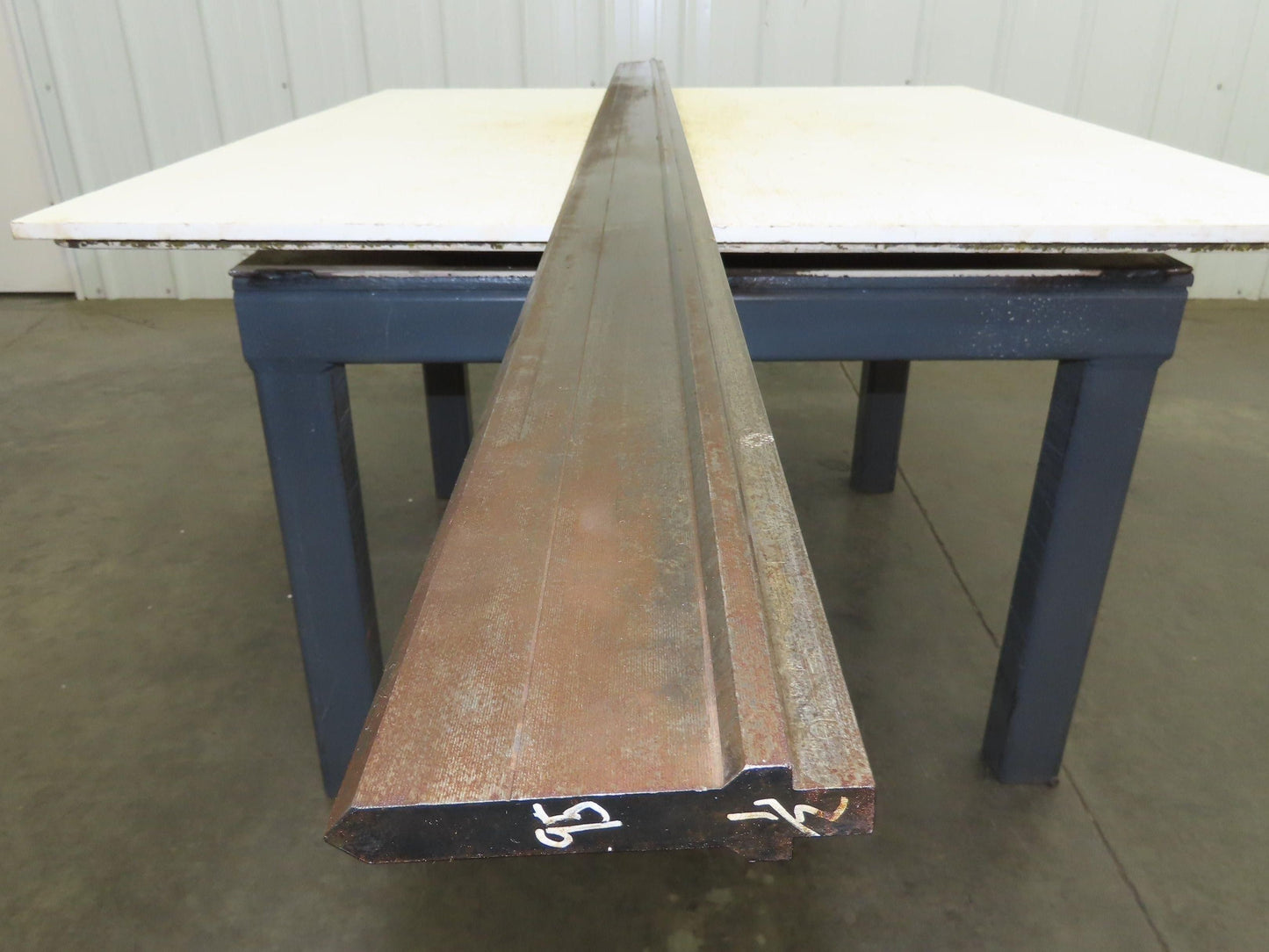 Press Brake Punch Die 95-1/2" Long 90° V 1/2" Tang 19/32" W 3-5/8" H