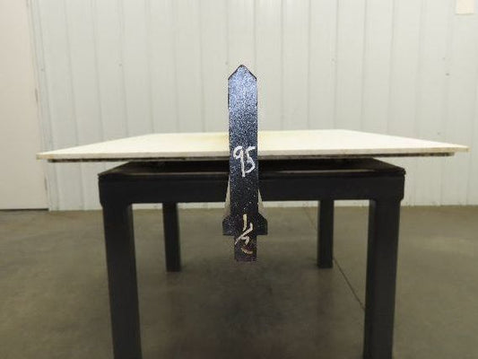 Press Brake Punch Die 95-1/2" Long 90° V 1/2" Tang 19/32" W 3-5/8" H