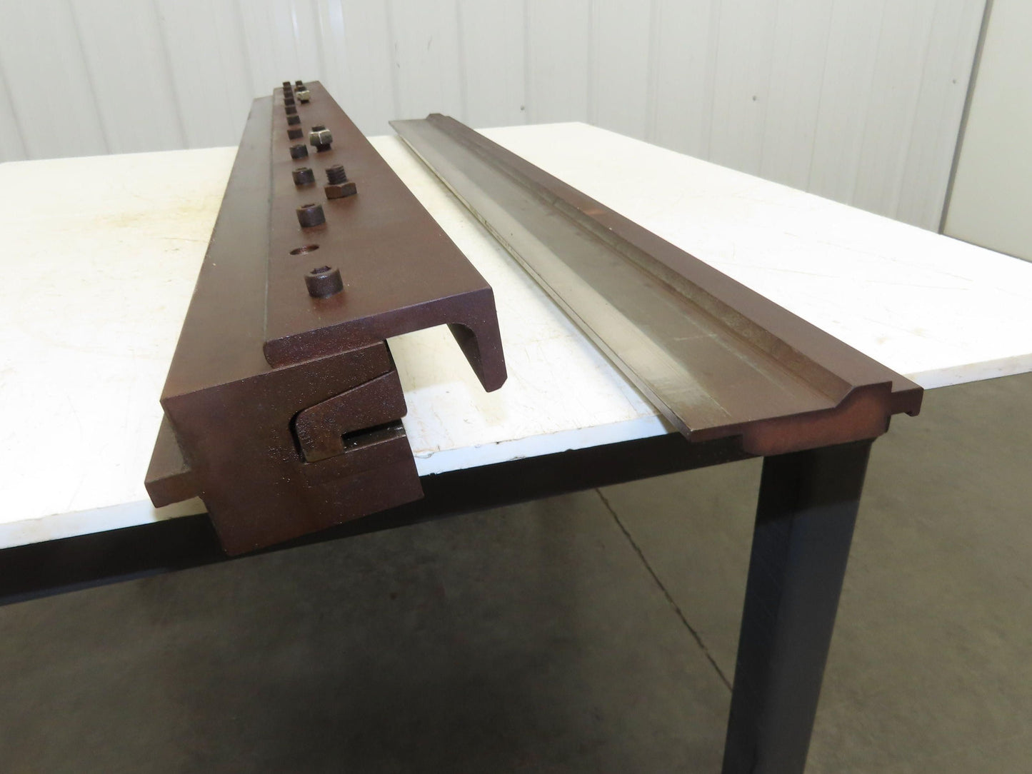 Press Brake U Bend Punch Die Set 53" Long 1" Deep 7/16" OD 1-5/16" Backstop