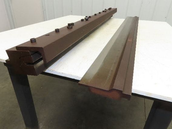 Press Brake U Bend Punch Die Set 53" Long 1" Deep 7/16" OD 1-5/16" Backstop