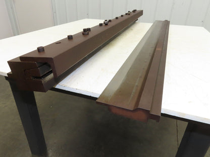Press Brake U Bend Punch Die Set 53" Long 1" Deep 7/16" OD 1-5/16" Backstop