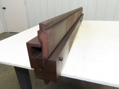 Press Brake U Bend Punch Die Set 53" Long 1" Deep 7/16" OD 1-5/16" Backstop