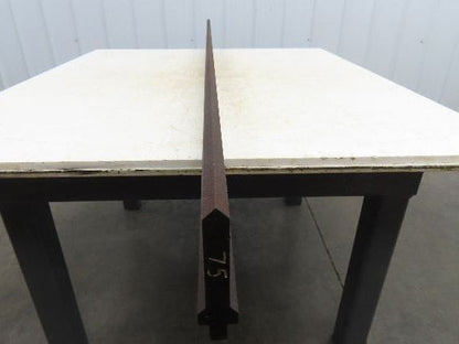 Press Brake Punch Die 75" Long 90° V 5/8" W 3-3/4" H 1/2" Tang
