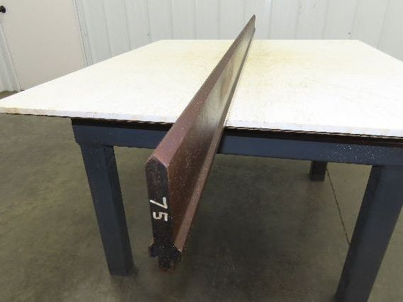 Press Brake Punch Die 75" Long 90° V 5/8" W 3-3/4" H 1/2" Tang