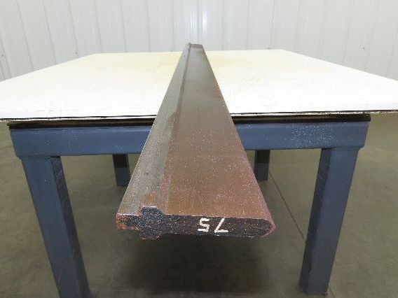 Press Brake Punch Die 75" Long 90° V 5/8" W 3-3/4" H 1/2" Tang