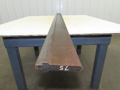 Press Brake Punch Die 75" Long 90° V 5/8" W 3-3/4" H 1/2" Tang