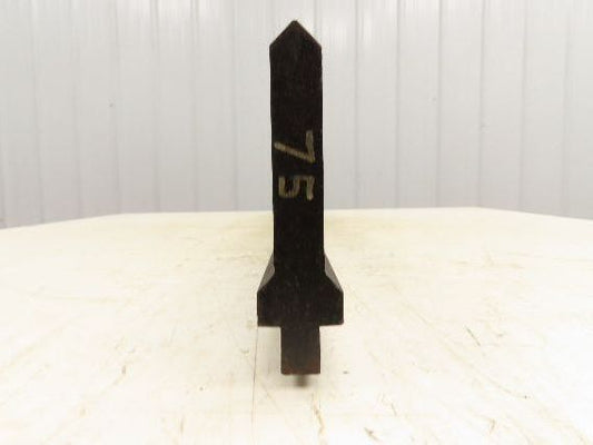 Press Brake Punch Die 75" Long 90° V 5/8" W 3-3/4" H 1/2" Tang
