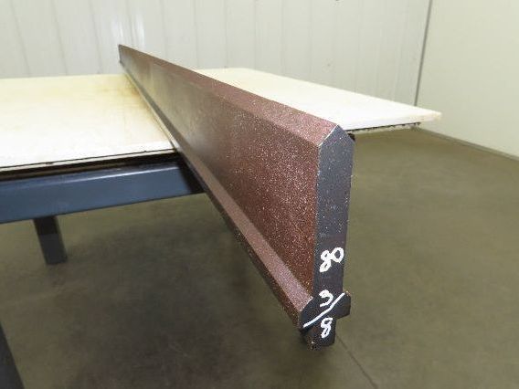 Press Brake Punch Die 80-3/8" Long 90° V 5/8" W 3-3/4" H 1/2" Tang