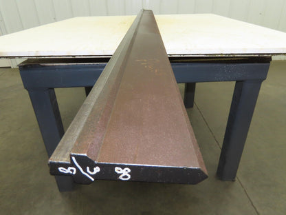 Press Brake Punch Die 80-3/8" Long 90° V 5/8" W 3-3/4" H 1/2" Tang