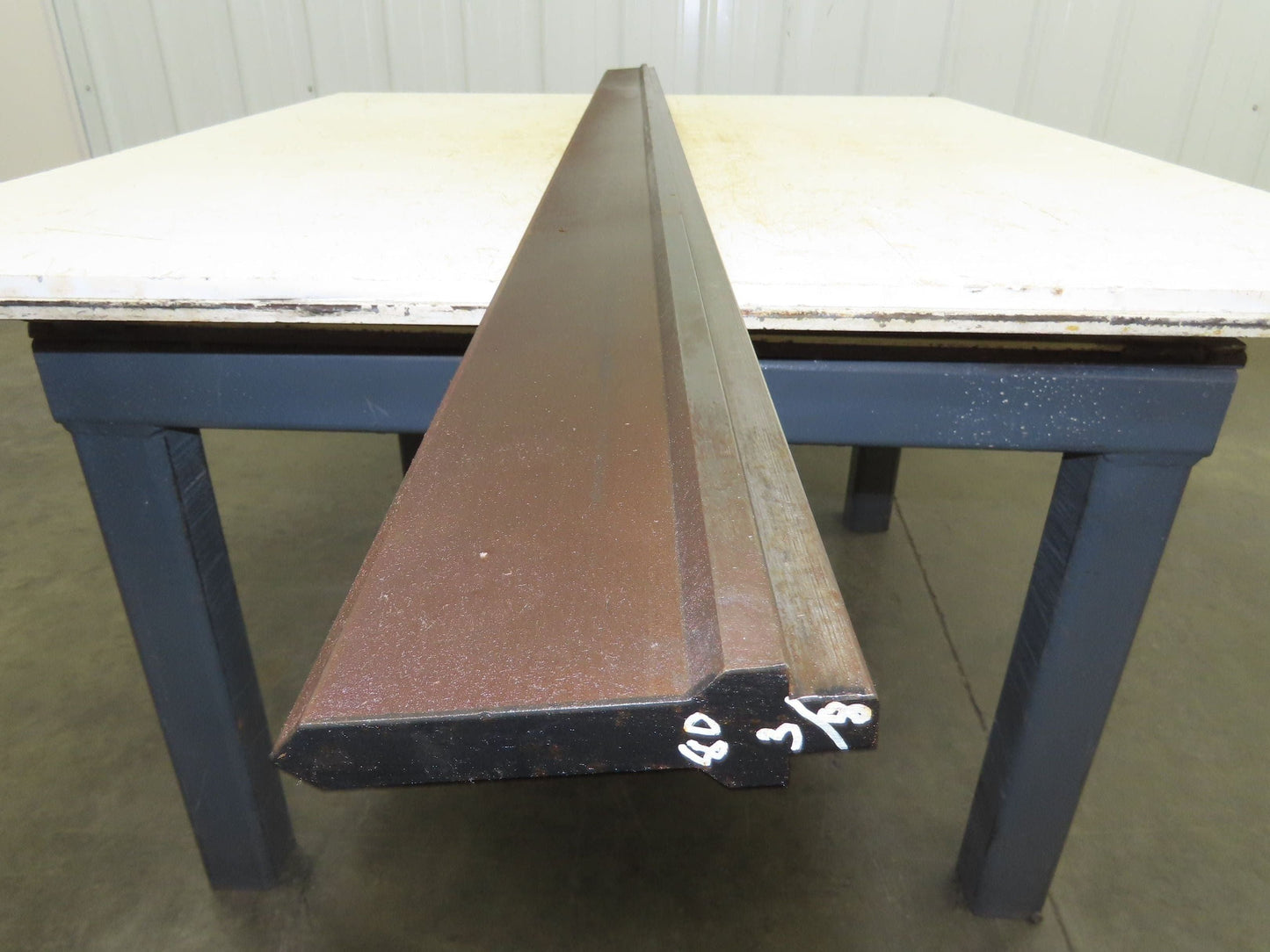 Press Brake Punch Die 80-3/8" Long 90° V 5/8" W 3-3/4" H 1/2" Tang