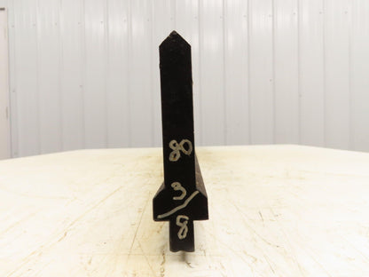 Press Brake Punch Die 80-3/8" Long 90° V 5/8" W 3-3/4" H 1/2" Tang