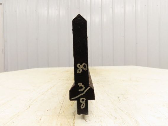 Press Brake Punch Die 80-3/8" Long 90° V 5/8" W 3-3/4" H 1/2" Tang
