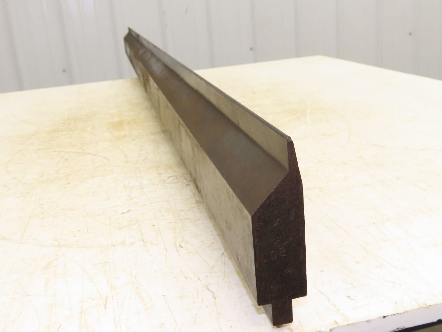 Press Brake Punch Die 75" Long 1/8" Round Over 10° V Offset 3-3/4" H
