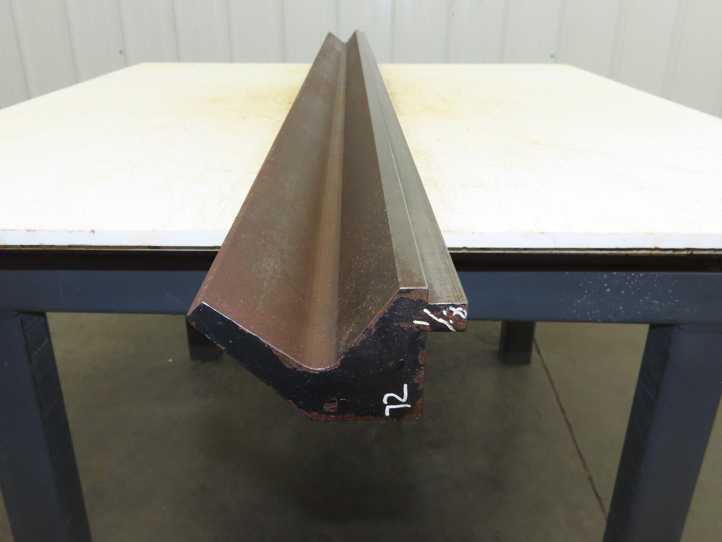 Press Brake Punch Die 72-1/8" Long 90° V 7/16" Finger 2" Return 3-3/4" H