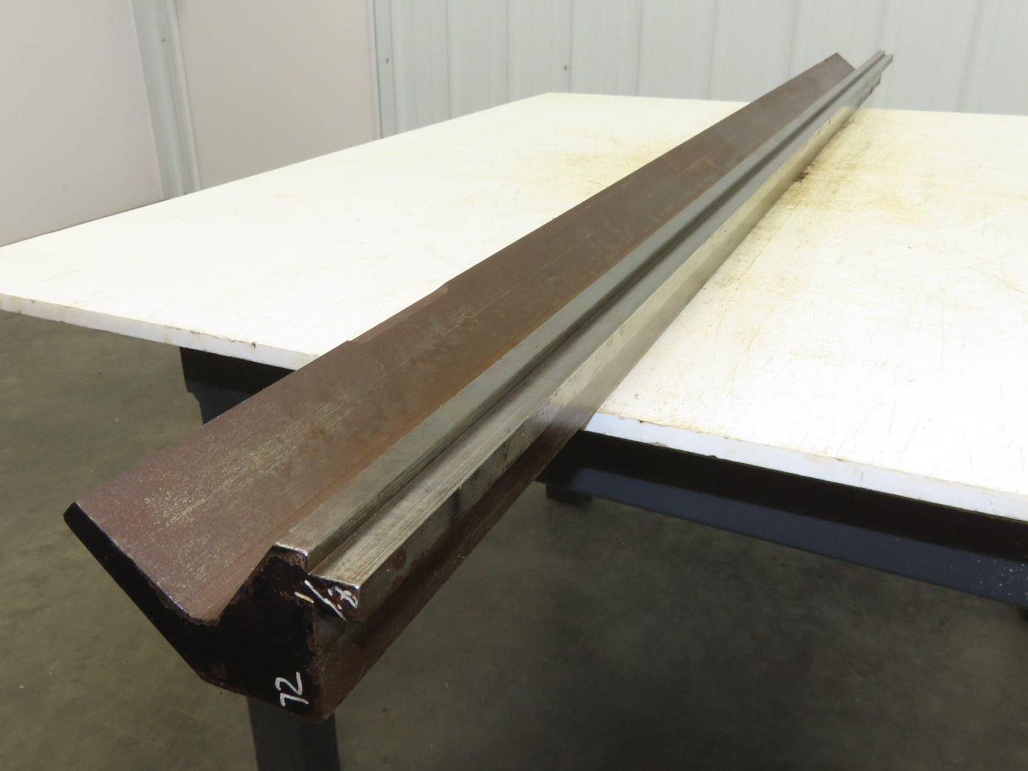 Press Brake Punch Die 72-1/8" Long 90° V 7/16" Finger 2" Return 3-3/4" H