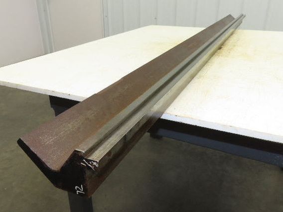 Press Brake Punch Die 72-1/8" Long 90° V 7/16" Finger 2" Return 3-3/4" H
