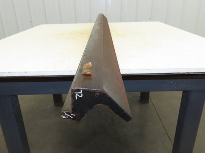 Press Brake Punch Die 72-1/8" Long 90° V 7/16" Finger 2" Return 3-3/4" H