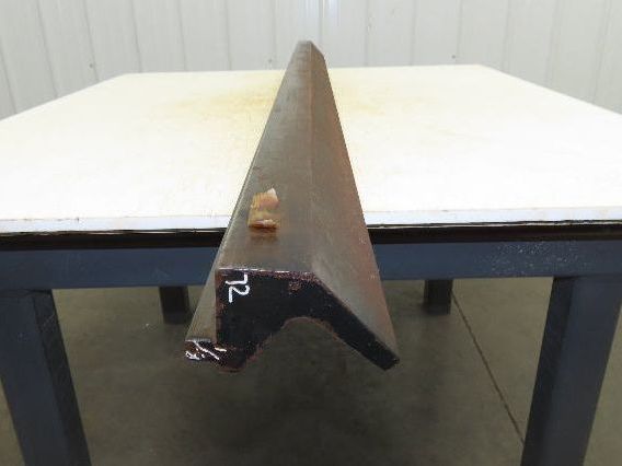 Press Brake Punch Die 72-1/8" Long 90° V 7/16" Finger 2" Return 3-3/4" H