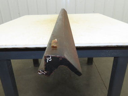 Press Brake Punch Die 72-1/8" Long 90° V 7/16" Finger 2" Return 3-3/4" H