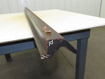 Press Brake Punch Die 72-1/8" Long 90° V 7/16" Finger 2" Return 3-3/4" H